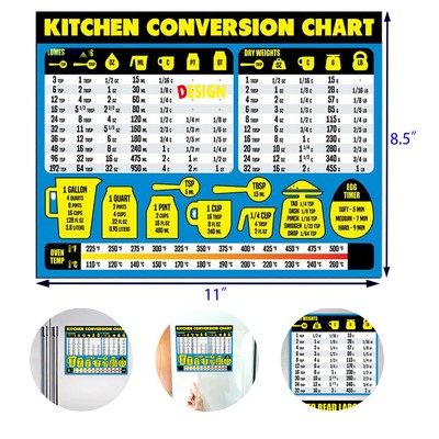 Kitchen Magnet Measurement Conversion Chart