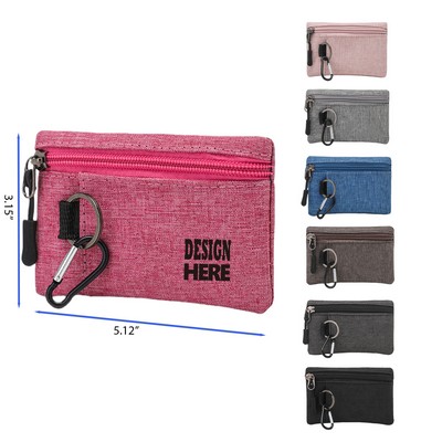 Mini Size Coin Purse with Carabiner