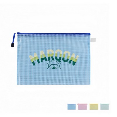 Mesh Zippered Pencil Pouch