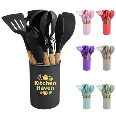 Non-Stick Silicone Kitchen Utensil 12-Piece Set