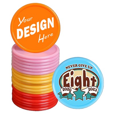 Custom Double-Sided Plastic Reward Tokens, 1.46"