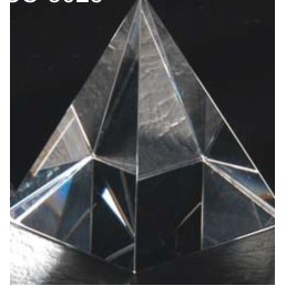 Crystal Pyramid Paperweight (2"x2"x2 1/4") - Medium