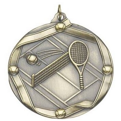 Medal "Tennis" - 2-1/4" dia. Die Cast
