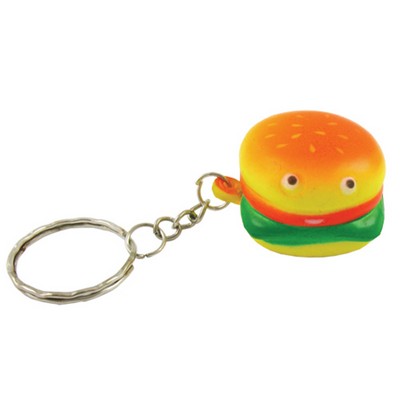 Hamburger Stress Reliever Key Chain
