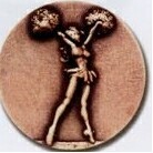 Newport Mint Medal - 2 1/2" (Cheerleader)