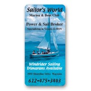 USA Made Premium UV Window Micro-Suction Cling Decal (1.5"x3") Rectangle