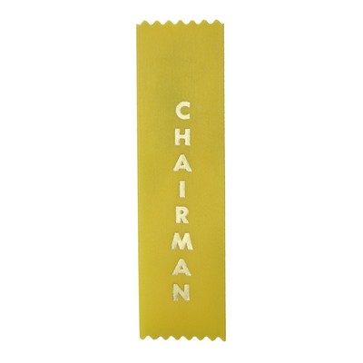 Stock Pinked End Ribbon (1 5/8"x6") - Chairman