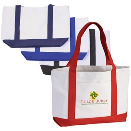 2 Tone Poly Boat Tote Bag