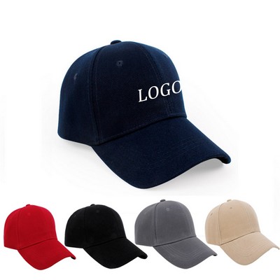 6-Panel Twill Baseball Cap with Embroidery Logo