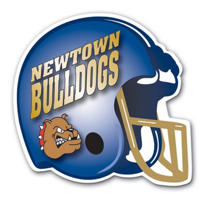 Full Color Helmet Shaped Car Magnet