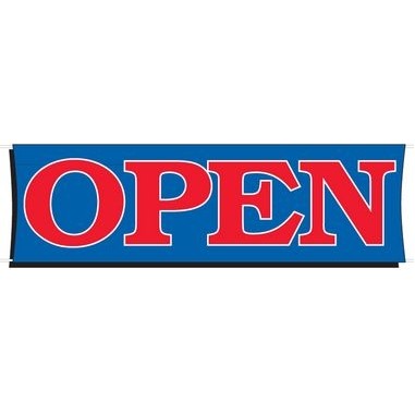 Heavy-Duty Giant Scrim Banner (Open) (3' x 10')