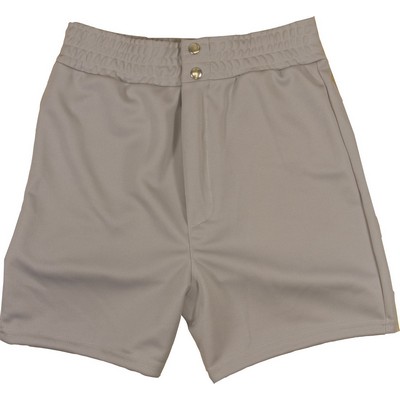 Women's Double Knit Poly Softball Short w/ Elastic Waist