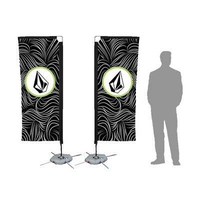 7ft Banner Flag w/ Double Side Printing