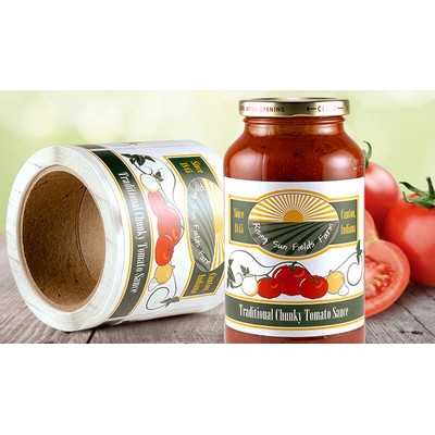 White BOPP Roll Label (5"x6")