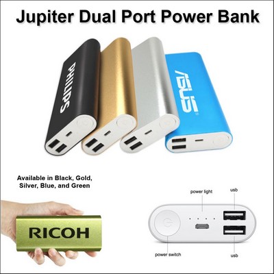 Jupiter Dual Port Power Bank 8000 mAh No Extra Tariff