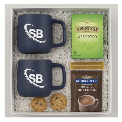 Mug Set with Tea,Honey,Cocoa & Cookies