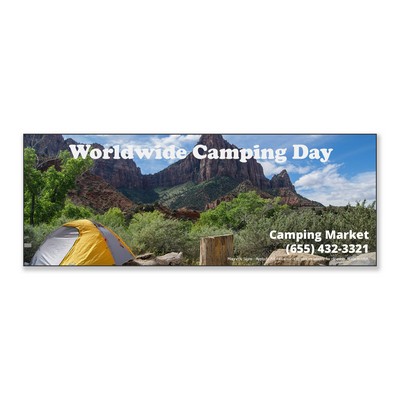 Rectangle 3.5" x 8" Magnetic Sign - Full-Color
