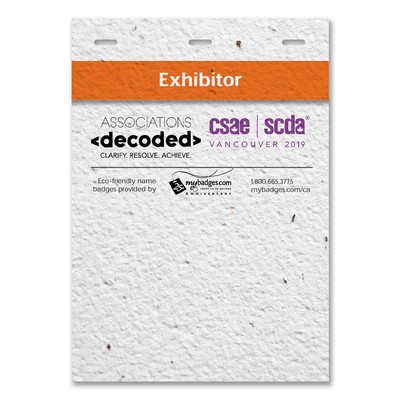 Seed Paper Name Badge