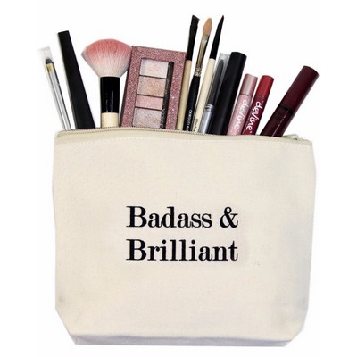 Cotton Zippered Pouch