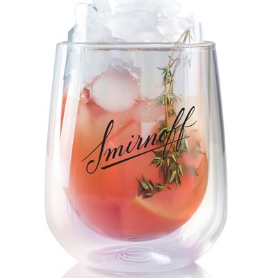 12 oz Asobu Iridescent Stemless Wine Glass