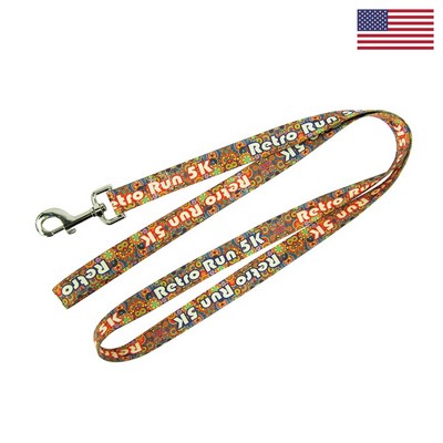 Dye Sublimated Full Color Pet Leash - 1" X 60"