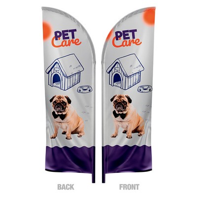 Feather Flag Double 12 ft Graphic