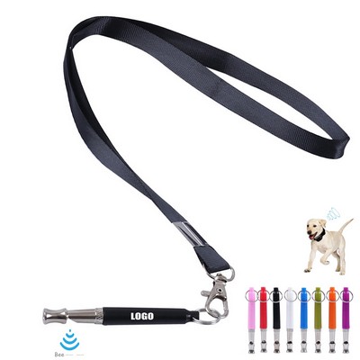 Pet Ultrasonic Sound Whistle w/Lanyard - Blue Bell