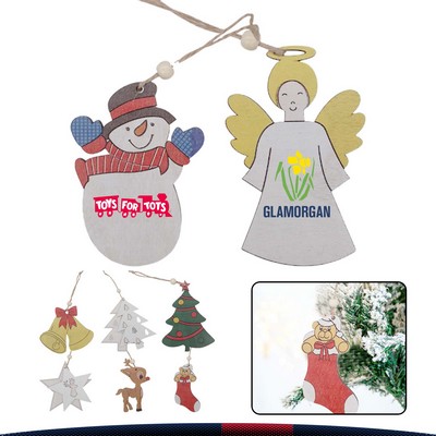 Christmas Tree Wooden Pendant