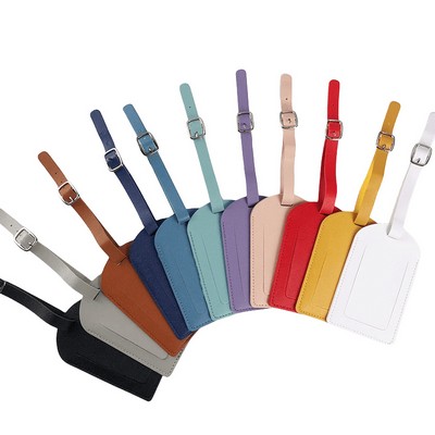 Premium PU Leather Luggage Tag