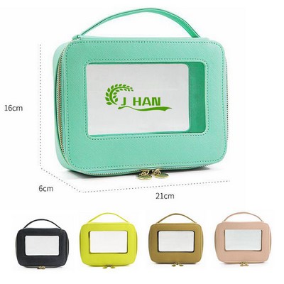 Clear Window Cosmetic Bag