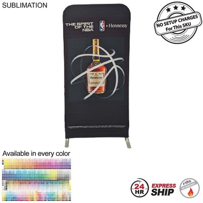 24 Hr Express Ship - 3'W x 78"H EuroFit Straight Wall Display Kit, with Full Color Graphics