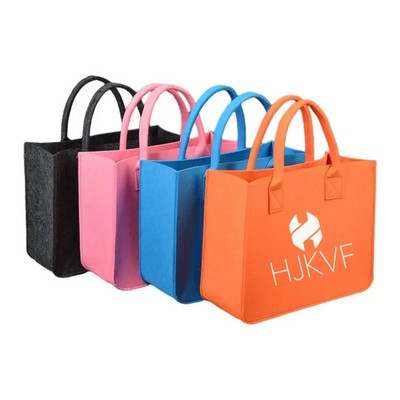 Felt Tote Bag with Handles