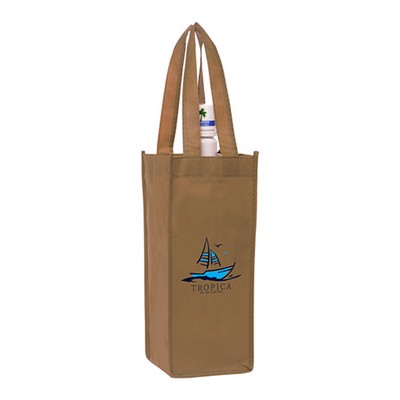 The Cordial Non-Woven Reusable Wine Bag (1 Color Imprint)