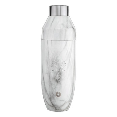 Snowfox® 24 Oz. Marble Cocktail Shaker, Laser, Standard