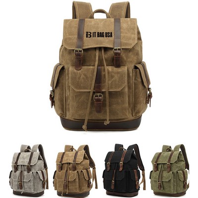 Vintage Waterproof Canvas Backpack