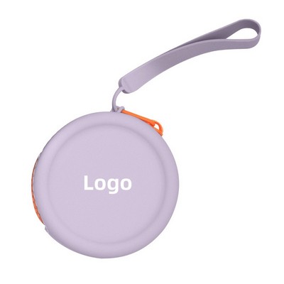 Custom Soft Silicone Storage Bag Round Coin Purse