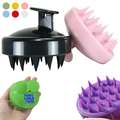 Silicone Scalp Massager Shampoo Brush Hair Scrubber with Soft Silicone Bristles