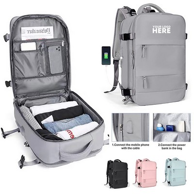 Travel Backpack w/USB Charging Port