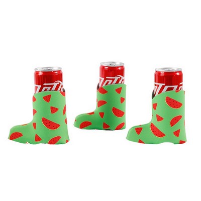 Custom Printed Boot Can Cooler