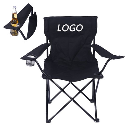 Folding Chair Camping Portable Backrest Armrests