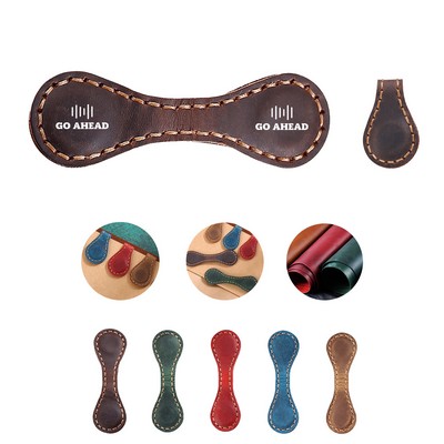 Genuine Leather Magnetic Bookmark