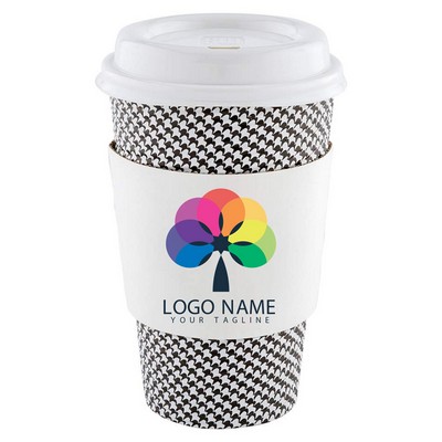 White Coffee Sleeves Custom Print