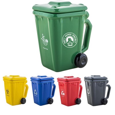 12oz Trash Can Mug w/Dustproof Lid