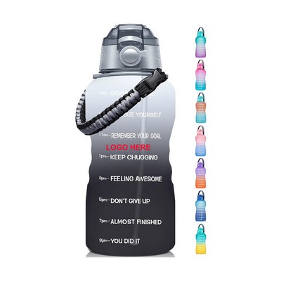 126 OZ Motivational Water Bottle with Paracord Handle