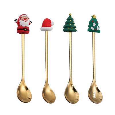 Christmas Dessert Coffee Spoon