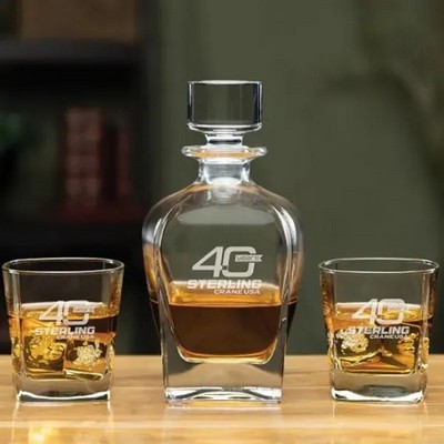 Bluegrass Decanter Set (3pc Set)