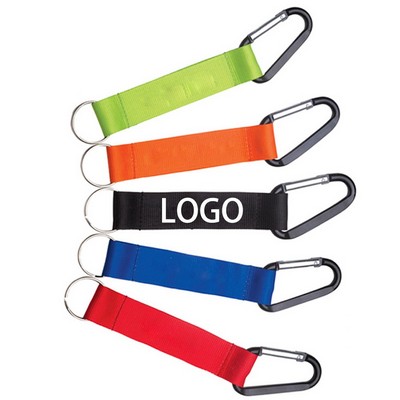 3/4" Carabiner Lanyard Keychain