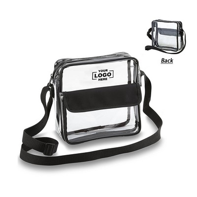 Clear Crossbody Messenger Bag.