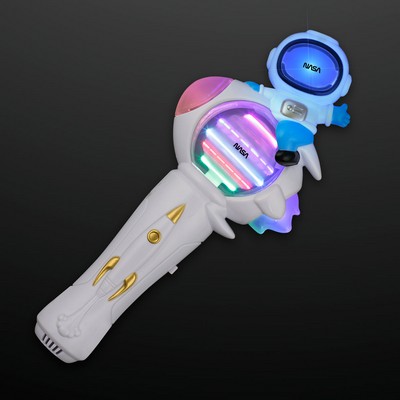 Astronaut Space Wand with Cool Spinning Lights - PRINTED