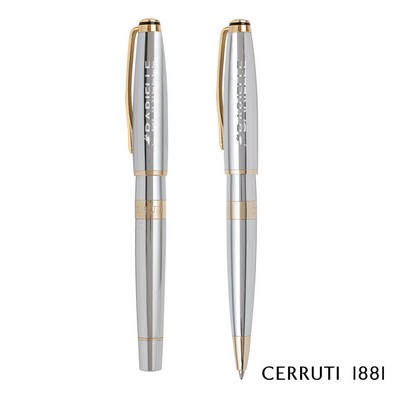Cerruti 1881® Bicolore Ballpoint Pen & Rollerball Pen Set